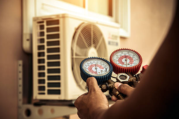 Professional Hvac Installation technician working in College Station, TX